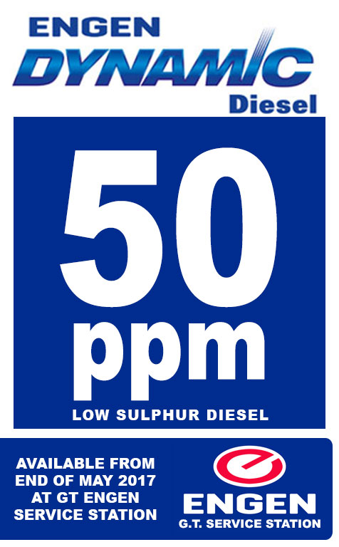 50ppm Engen Dynamic Diesel Available End of May 2017