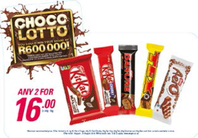 Choco Lotto Promotion - Chocolates