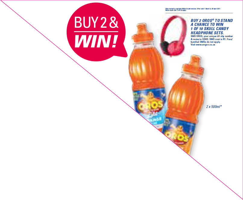 500ml Oros - Buy 2 and stand a chance to win