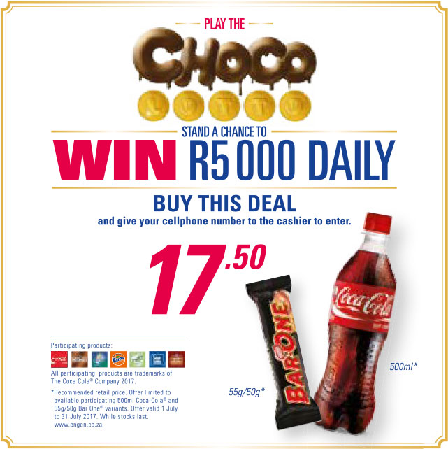 500ml Coca Cola and Nestle Bar One Combo