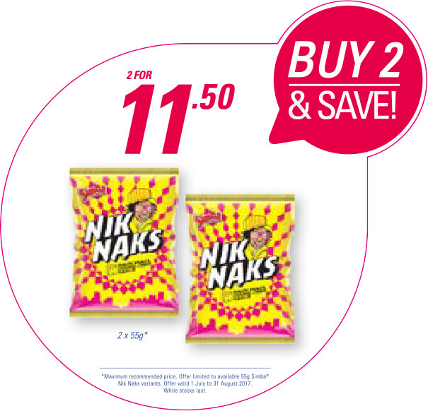 2x Nik Naks 55g