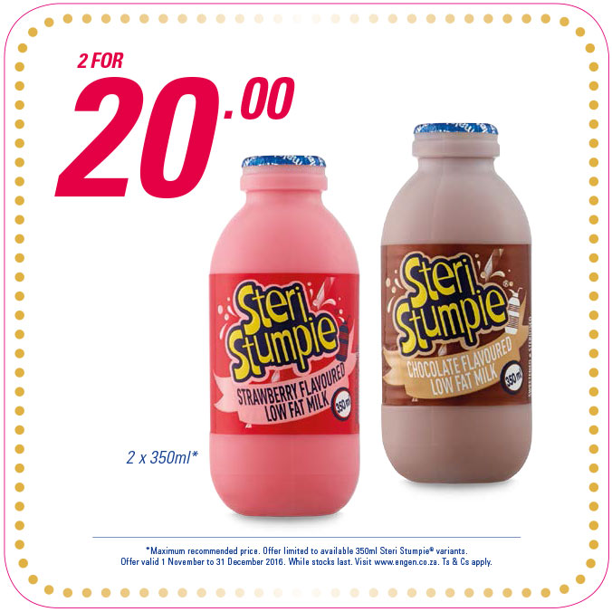 2x Steri Stumpie 350ml for R20.00