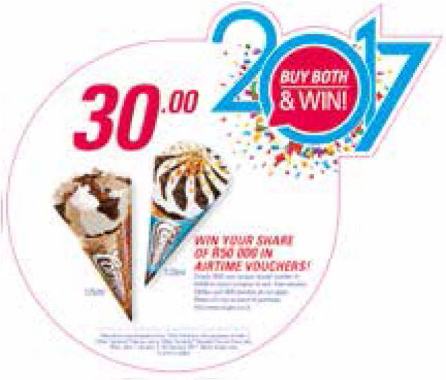2x Cornetto Variants For R30.00 and stand a change to win