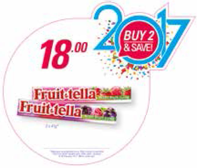 2x Fruit-tella For R18.00