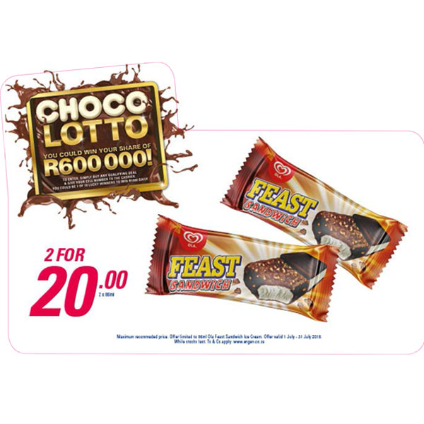 Choco Lotto Promotion - Feast Sandwich Ice-Cream