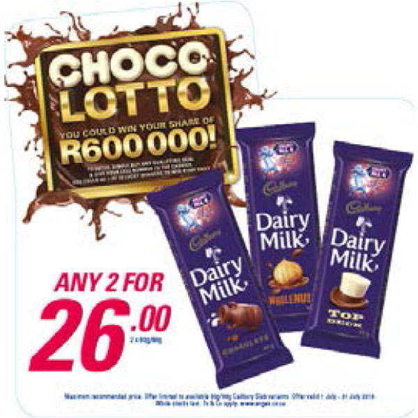 Choco Lotto Promotion - Dairy Milk Chocolate