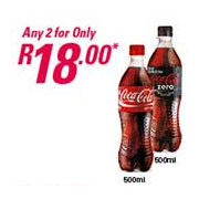 Any 2 Buddy Coke Coke Or Coke Zero For R18.00 Any 2 Buddy Coke Coke Or Coke Zero For R18.00