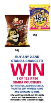 Buy Any 2 Simba Chips And Stand A Chance To Win