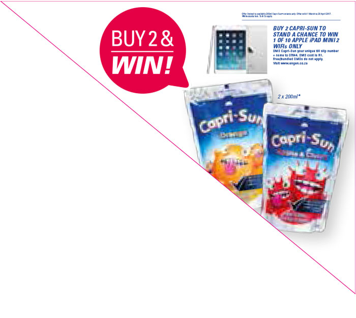 200ml Capri-Sun - Buy 1 and stand a chance to win 1 of 10 iPads