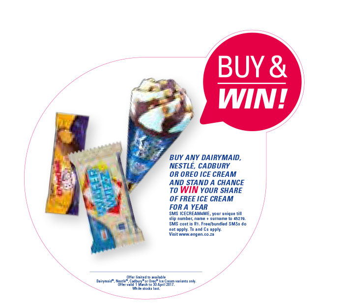 Win a Share of Free Ice Cream for a Year during March and April - Buy any Dairymaid, Nestlé, Cadbury or Oreo Ice Cream Product