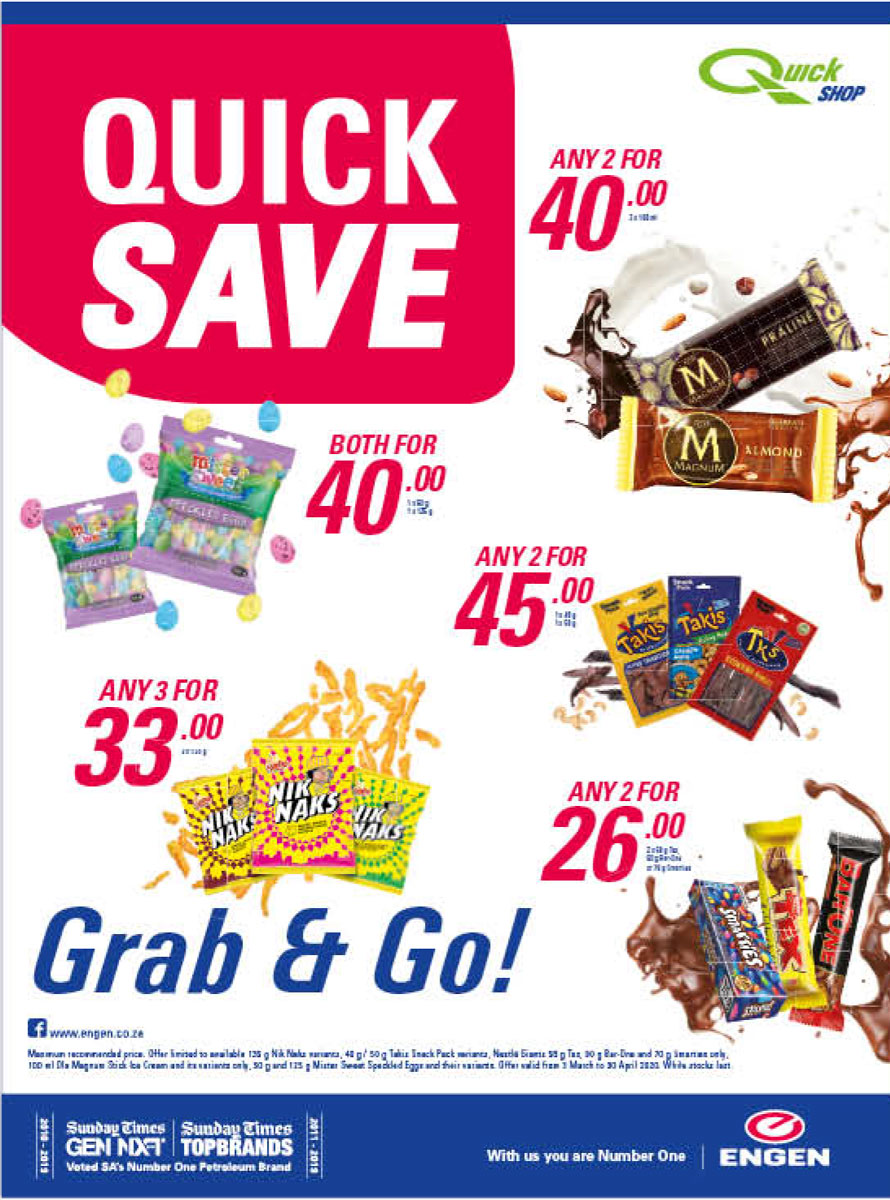 Grab n Go Quickshop Specials