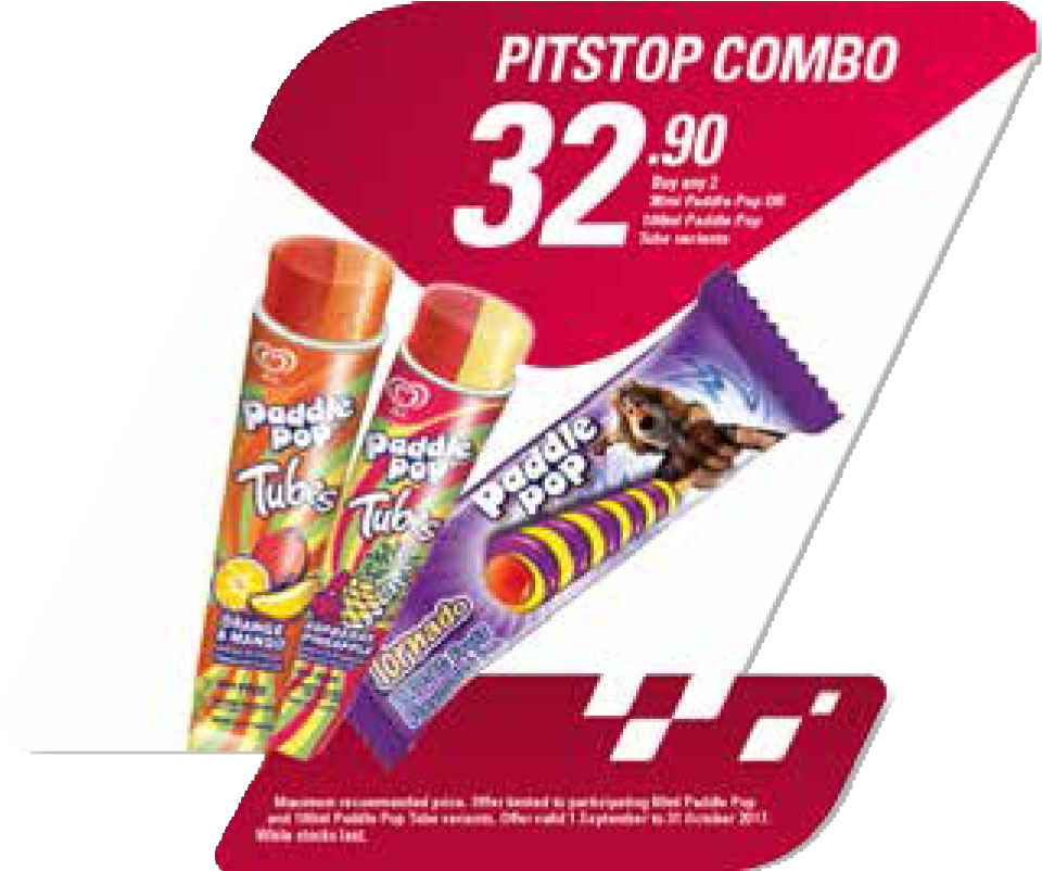 Paddle Pop Pitstop Combo