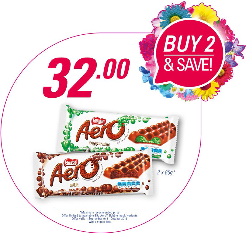 2x Aero 85g for R32.00